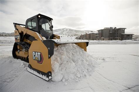 cat skid steer plowing snow|cat snow plow filters.